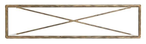 Brass Rectangle Console Table Q6126