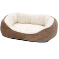 Ultra-Soft Fleece Dog & Cat Bed, Small, Brown W84794