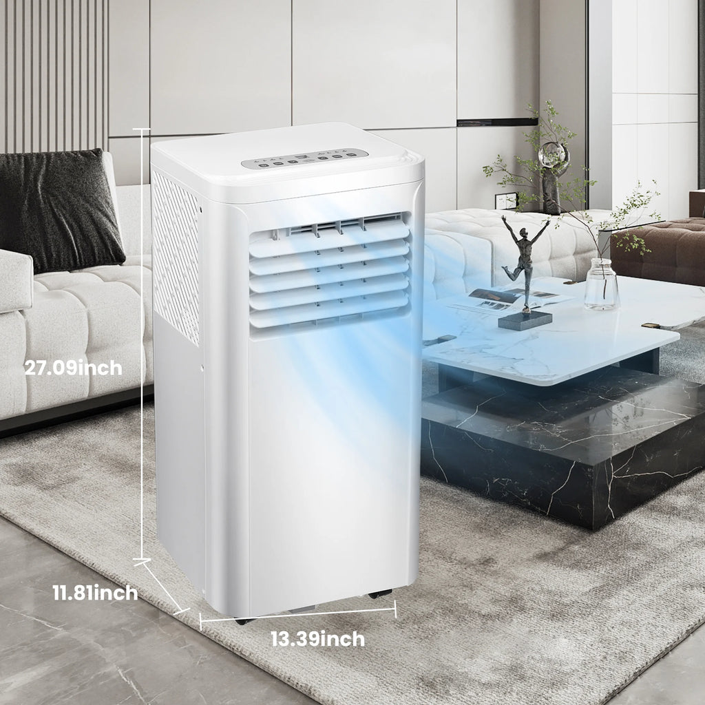 6000BTU 3-in-1 Portable Air Conditioner with Dehumidifier Fan White C82864