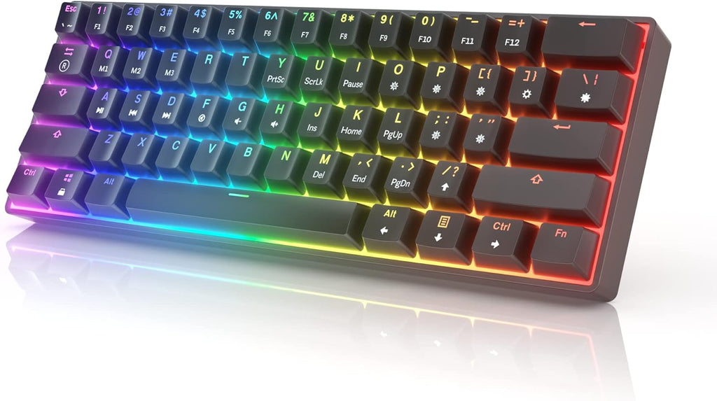 61 Keys Multi Color RGB Backlit Wired Mechanical Keyboard M589409