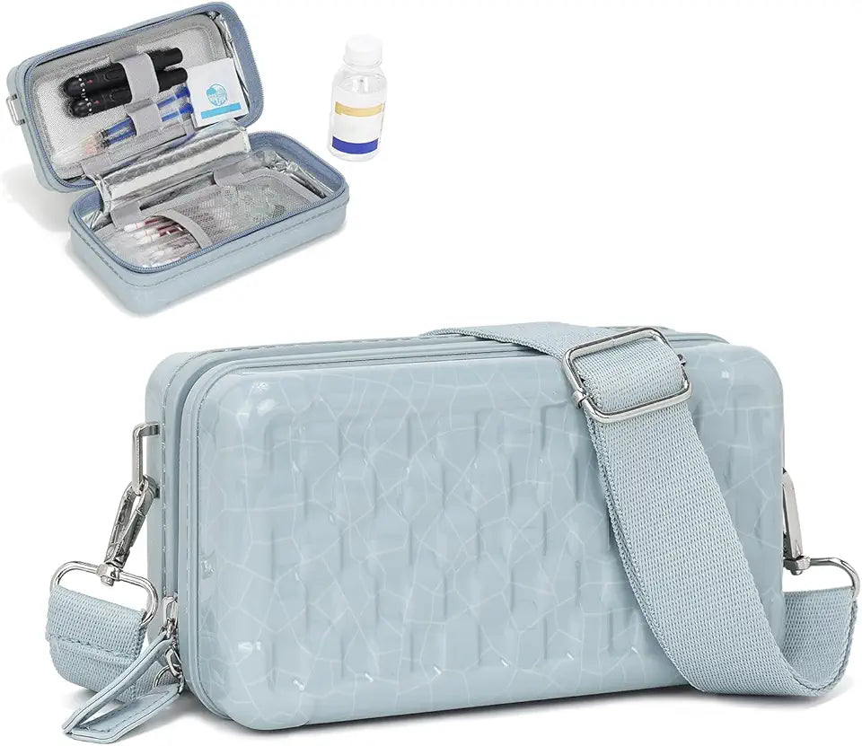 Sky Blue Diabetic Travel Case Organizer P7945