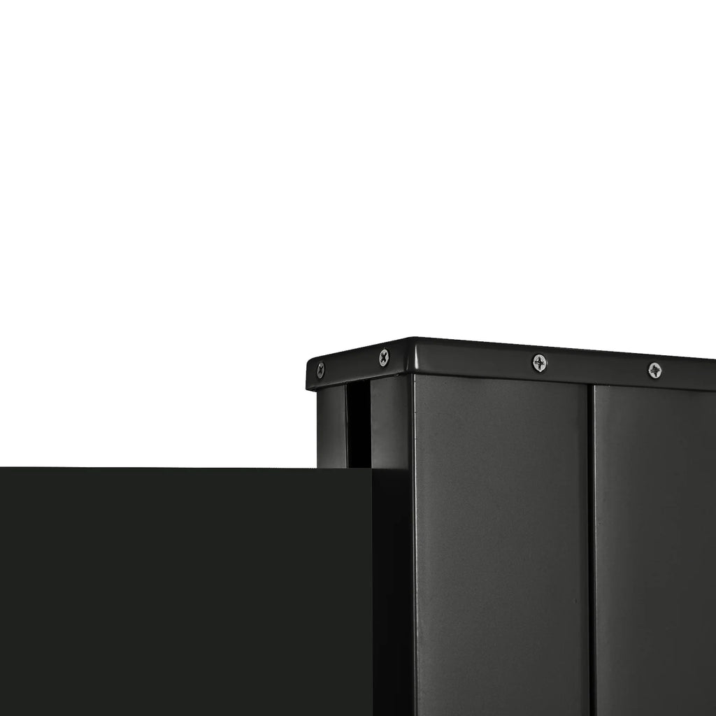 Black Retractable Privacy Screen Side Awning T75114