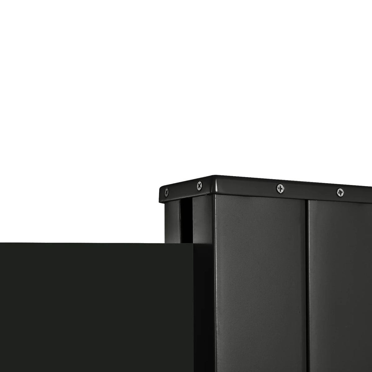 Black Retractable Privacy Screen Side Awning T75114