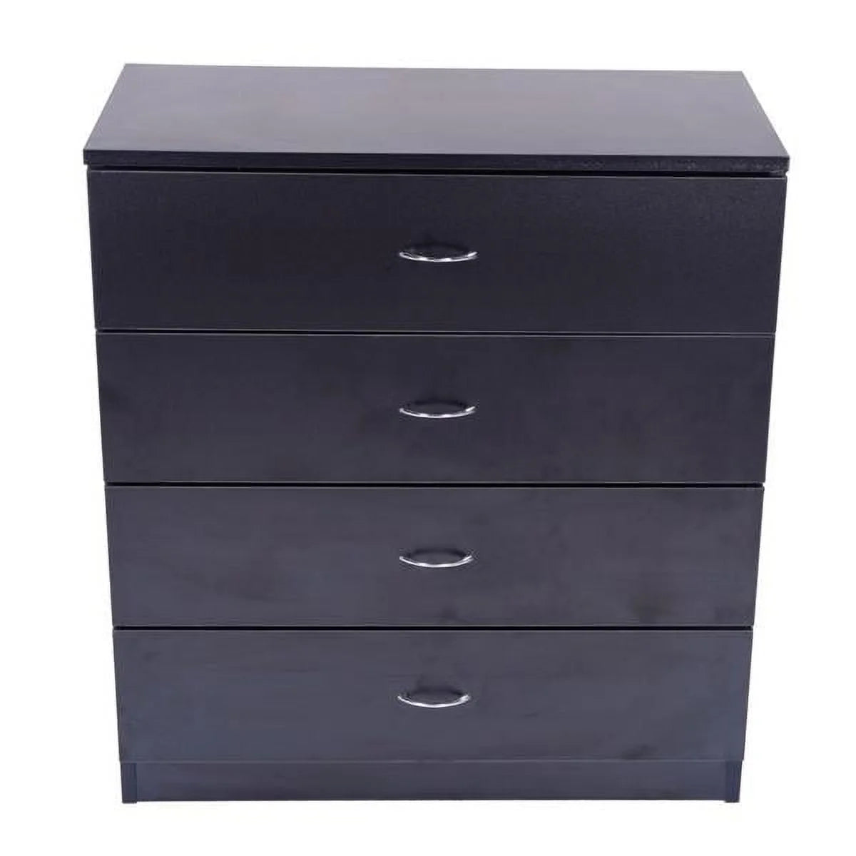 4 Drawer Black Nightstand L76911