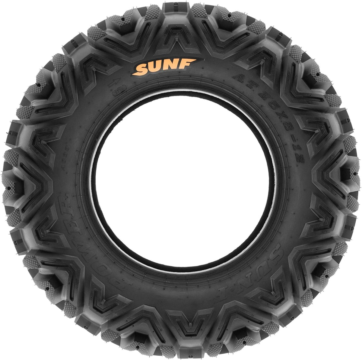 Set of 4 All-Terrain Tire Bundle 24x8-12 Front & 25x11-10 Rear 6 PR Tubeless K379829