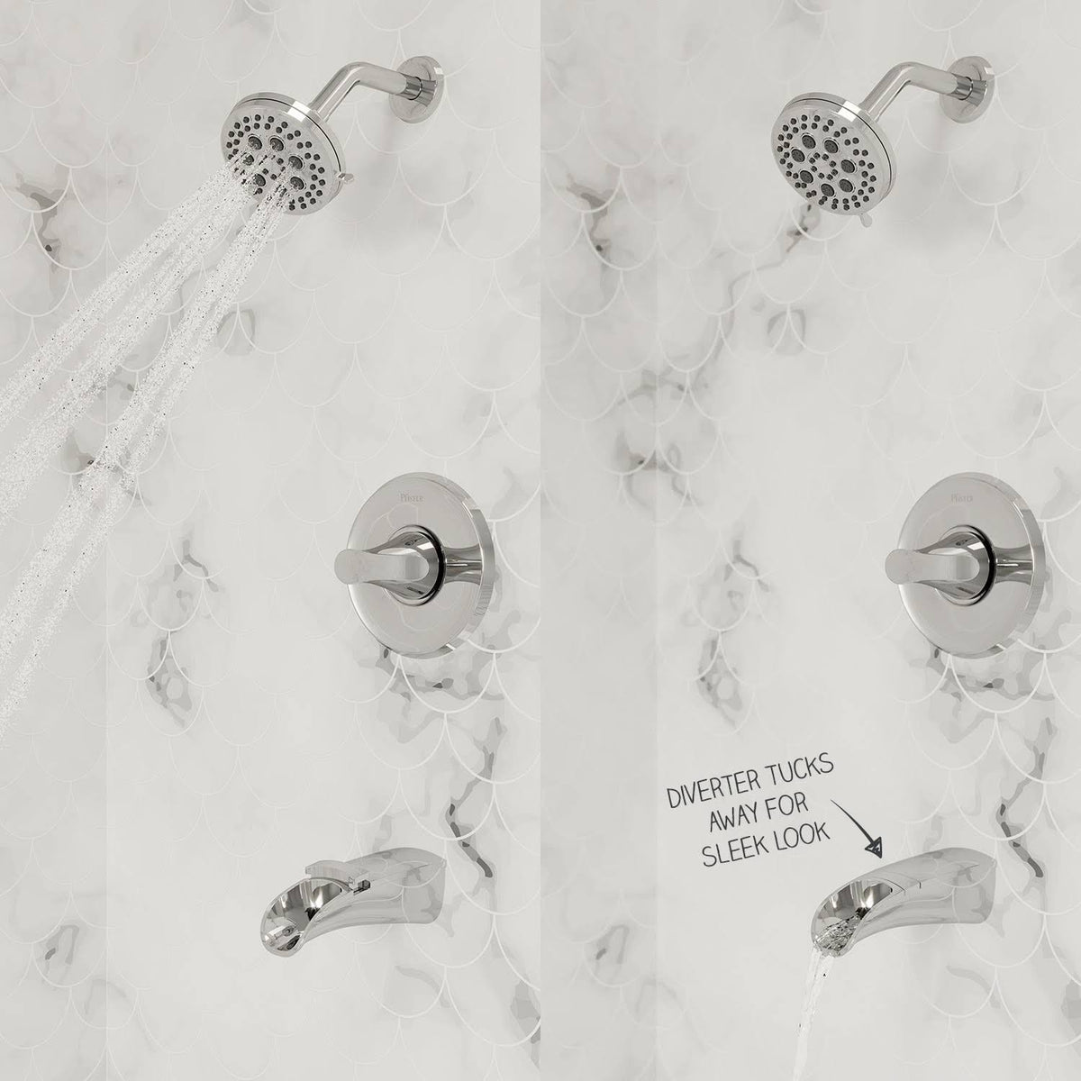 1-Handle Tub and Shower Faucet with Valve Tuscan Bronze J799