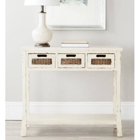 White 3-Drawer Console Q387783