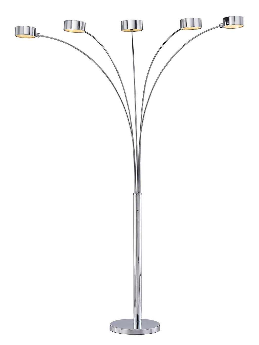 Chrome Arched Floor Lamp with Dimmer B40285