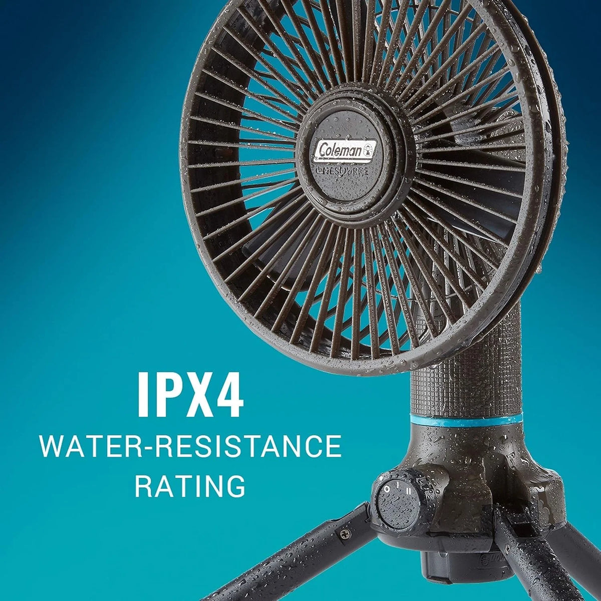 Black Multi-Speed Fan and Battery U3376