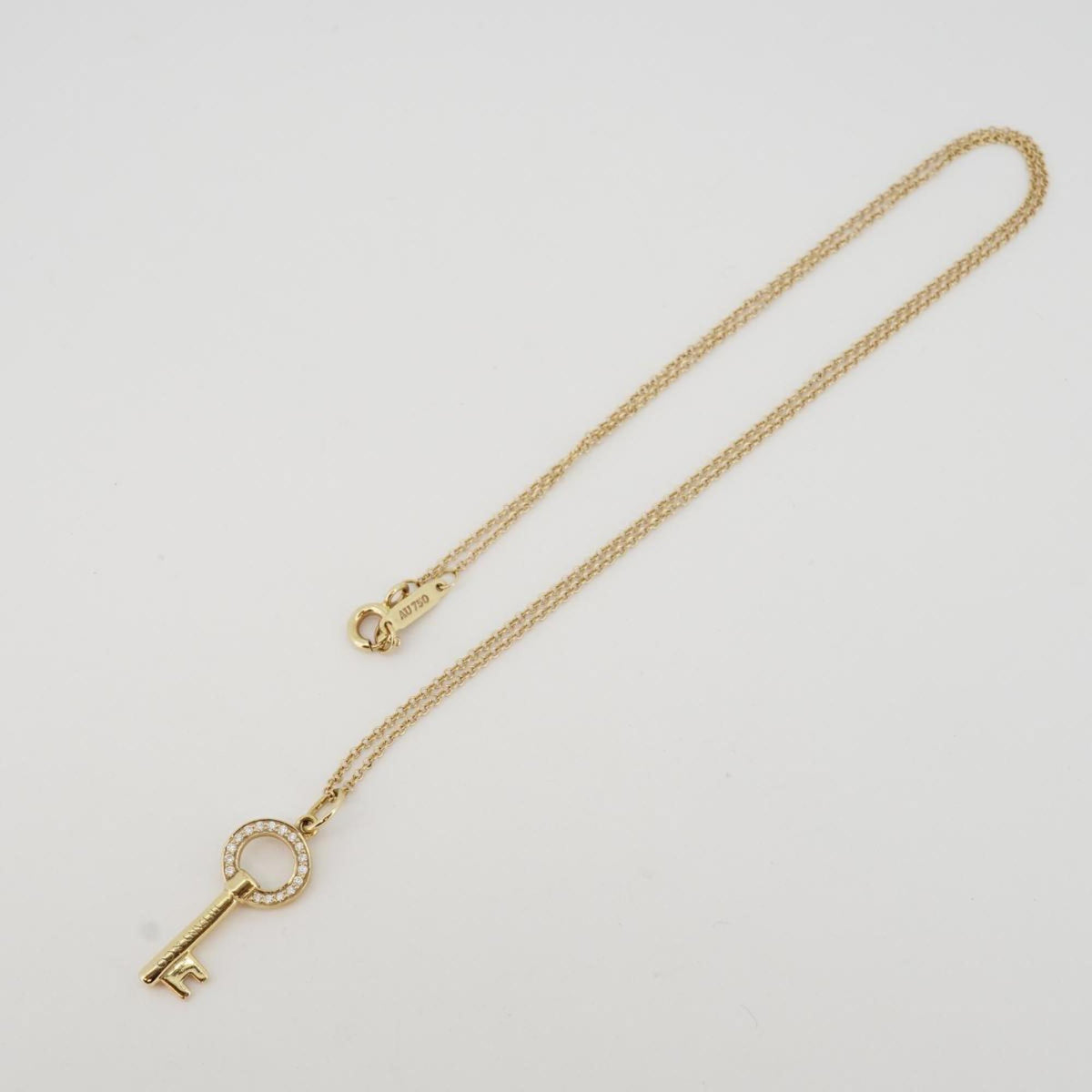 Pre-Owned Yellow Gold Diamond Necklace D216