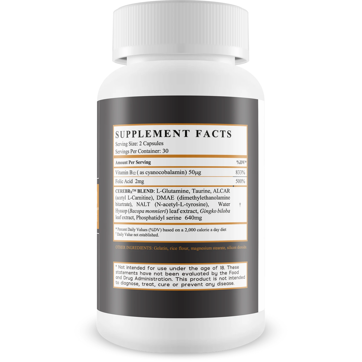 Brain Booster Supplement Pills O39754
