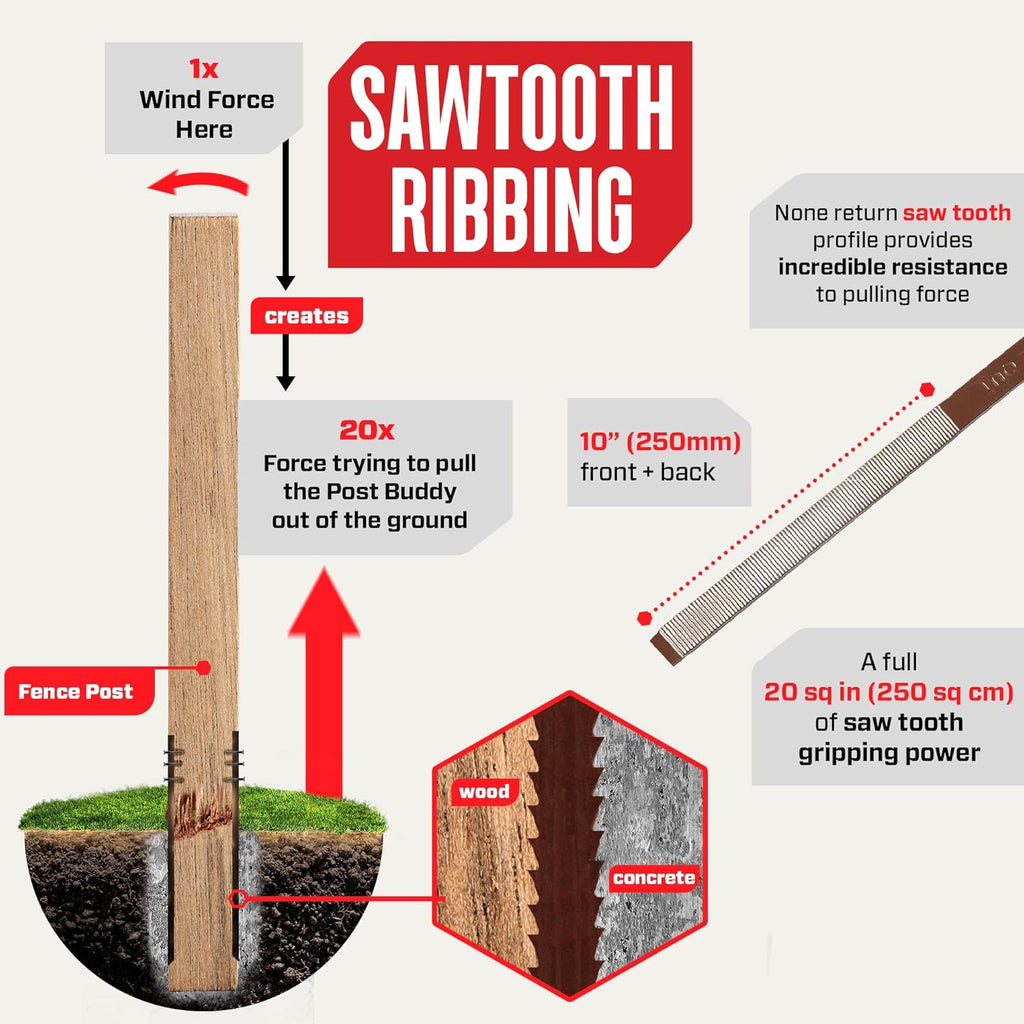 Pack of 4 Wood Post Repair B666966