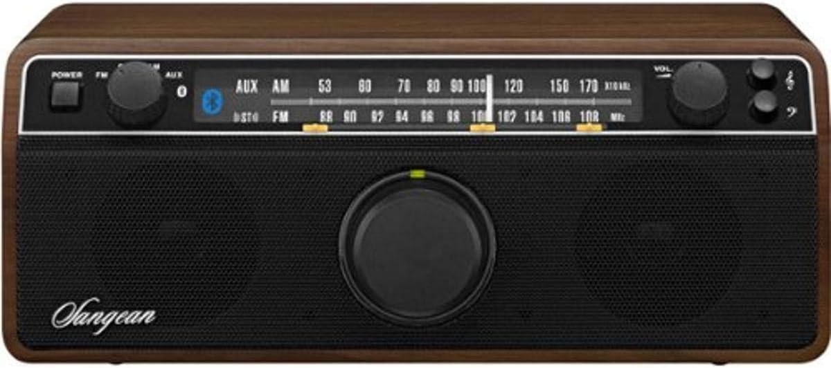 Dark Walnut AM/FM/Bluetooth Stereo Radio H977