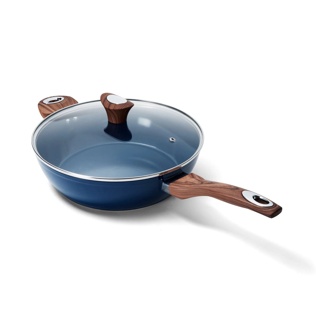 11 inch Non Stick Deep Fry Pan with Lid Y25985