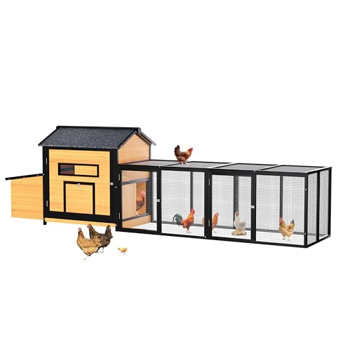 Extra Large Outdoor Chicken Coop with Nesting Box & Leak-Proof Tray N705336