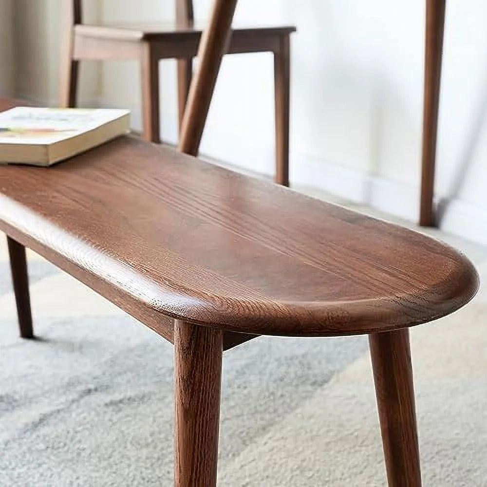 Solid Oak Wood Bench D762199