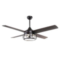 Oil Rubbed Bronze Indoor Ceiling Fan with Light and Remote Control O76630