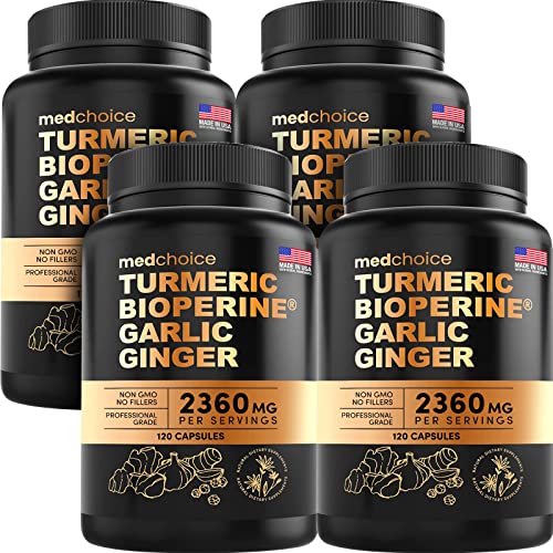 Turmeric and Ginger Supplement 2360 mg 480 ct Capsules U291616
