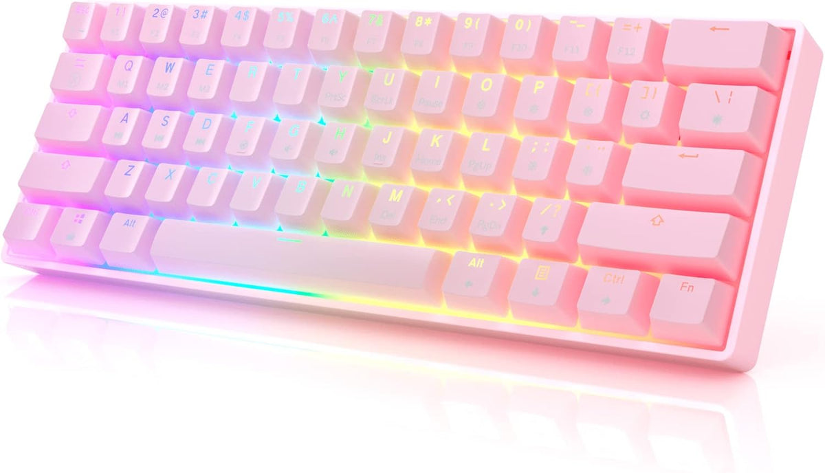 61 Keys Multi Color RGB Backlit Wired Mechanical Keyboard M589409
