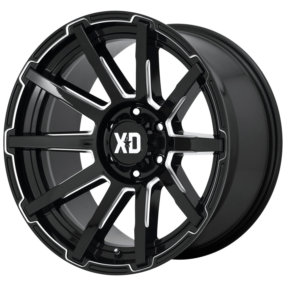 Gloss Black Milled 20x9 6x120 30mm Wheel L46126