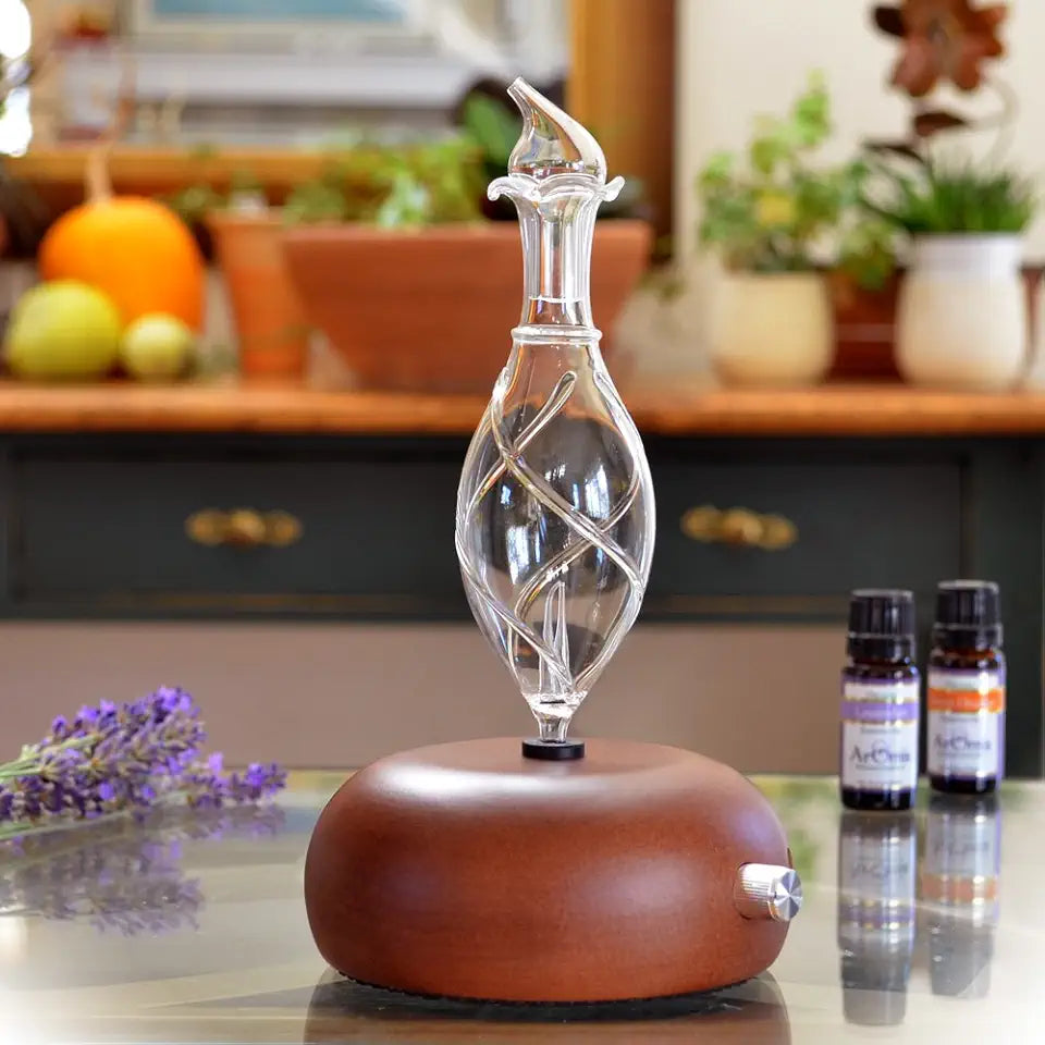 Wood & Glass Essential Oil Nebulizer L57718