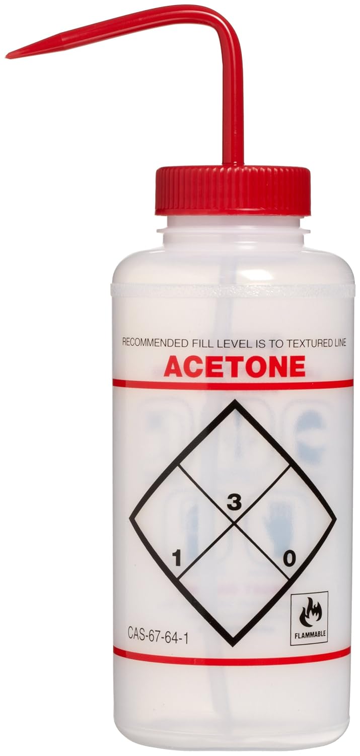 1000ml Polyethylene Wash Bottles with Blue Cap Pack of 6 J74236