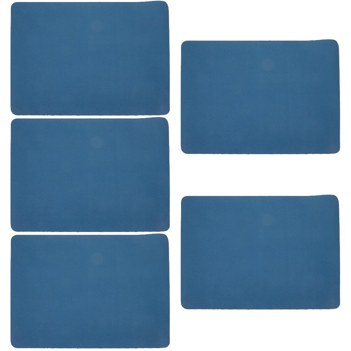 Set of 5 Large Breed Dog Water Bowls with Pet Feeding Mats 40x30x0.4 cm V144181