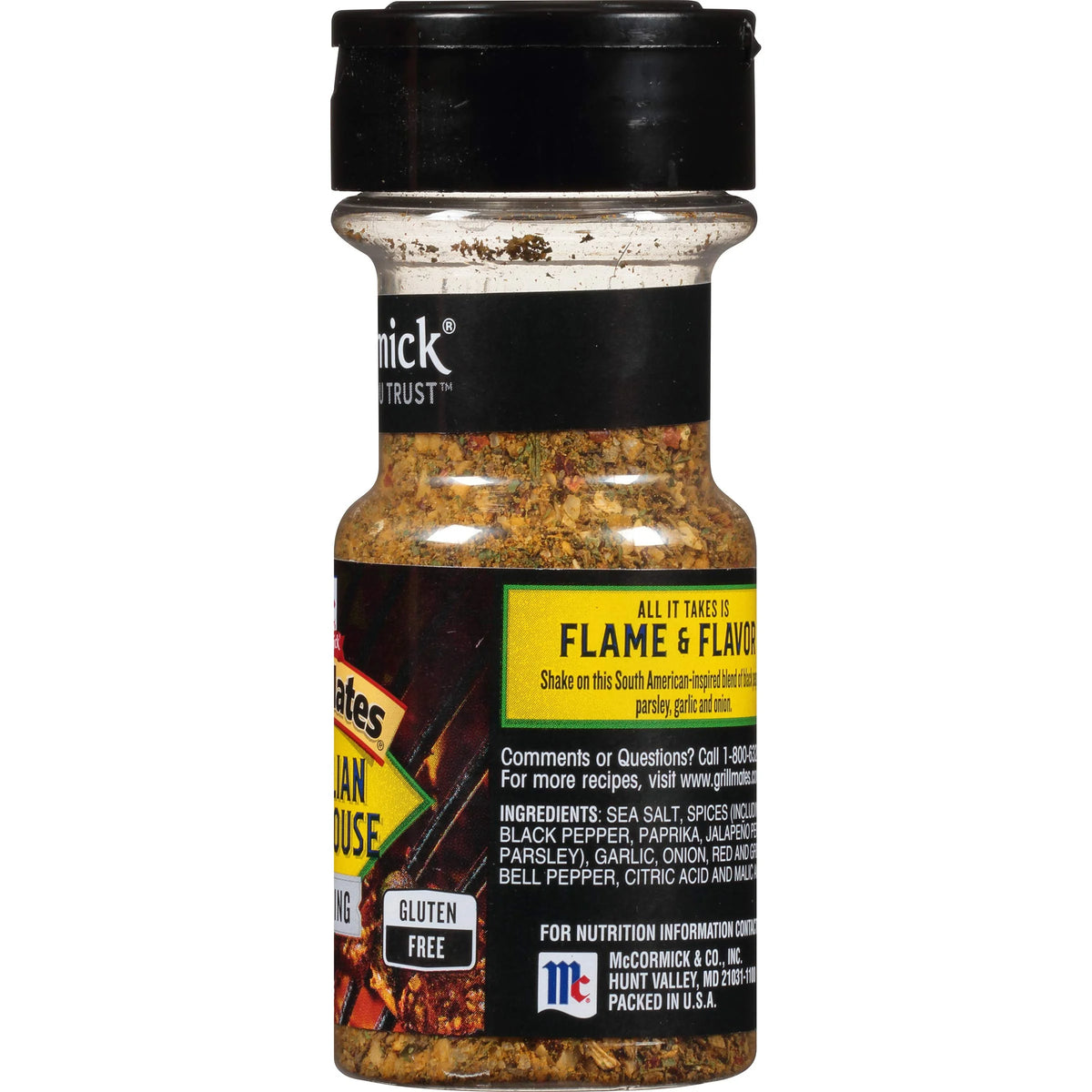 Brazilian Steakhouse Seasoning, 2.12 Ounce Bottle, Pack Of 5 O4499