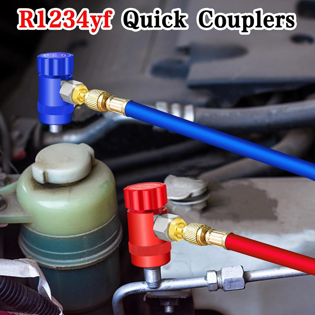 R1234yf Adapter Kit with Self-Sealing Can Taps O96361