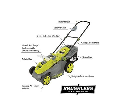 40-Volt 16-Inch Brushless Cordless Lawn Mower X651