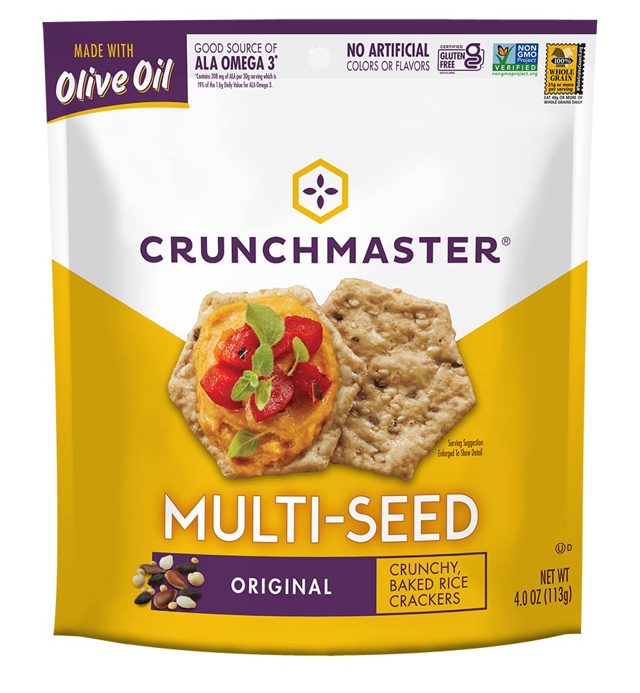 Multi-Seed Gluten-Free Original Crackers, 4 Ounce (Pack of 12) I5864