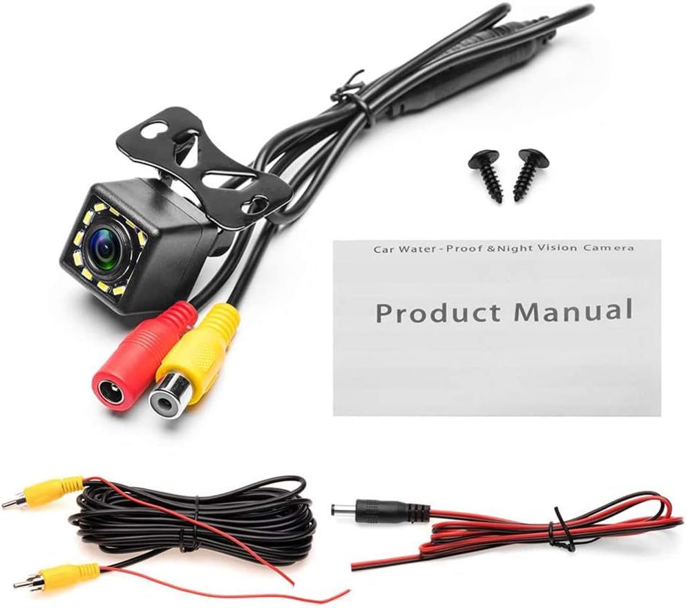 Waterproof 170° Wide Angle 12 LED Night Vision Backup Camera M4727