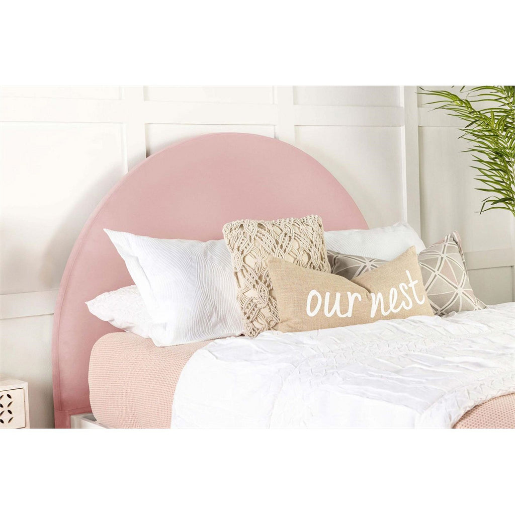 Blush Velvet Twin Headboard D828244