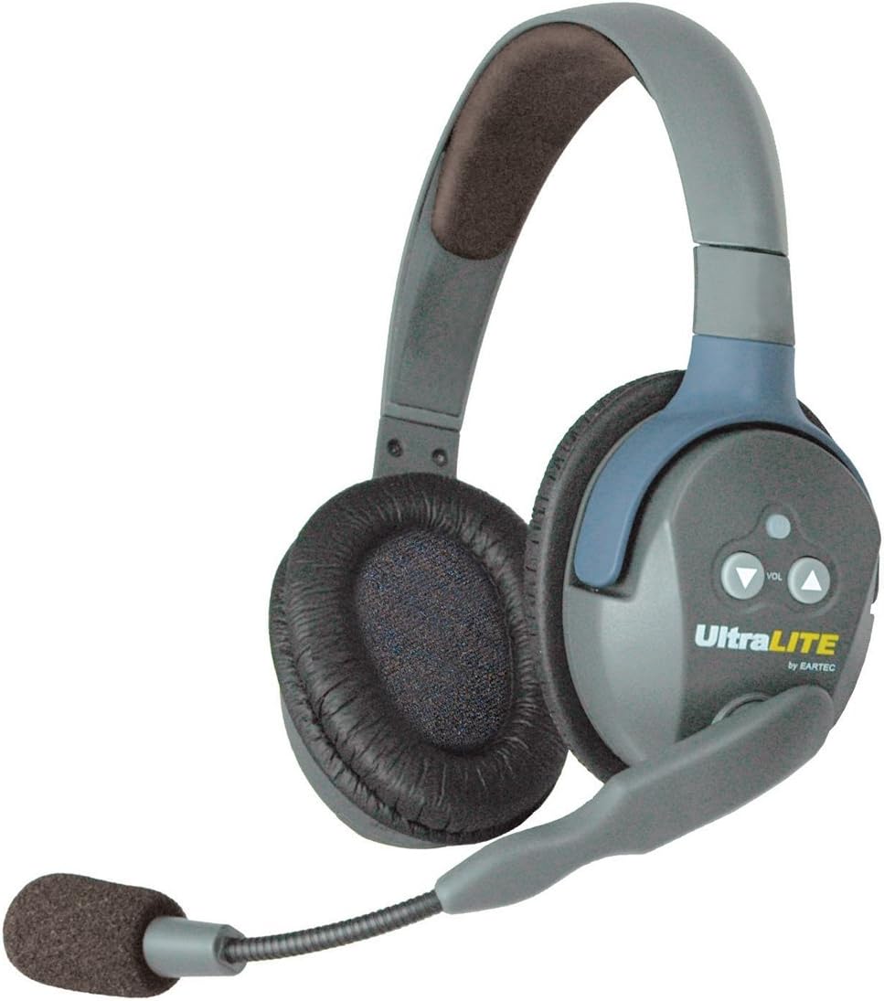 Full Duplex Wireless Intercom 2 Way Communication System with Single-Ear and Dual-Ear Headsets W772462