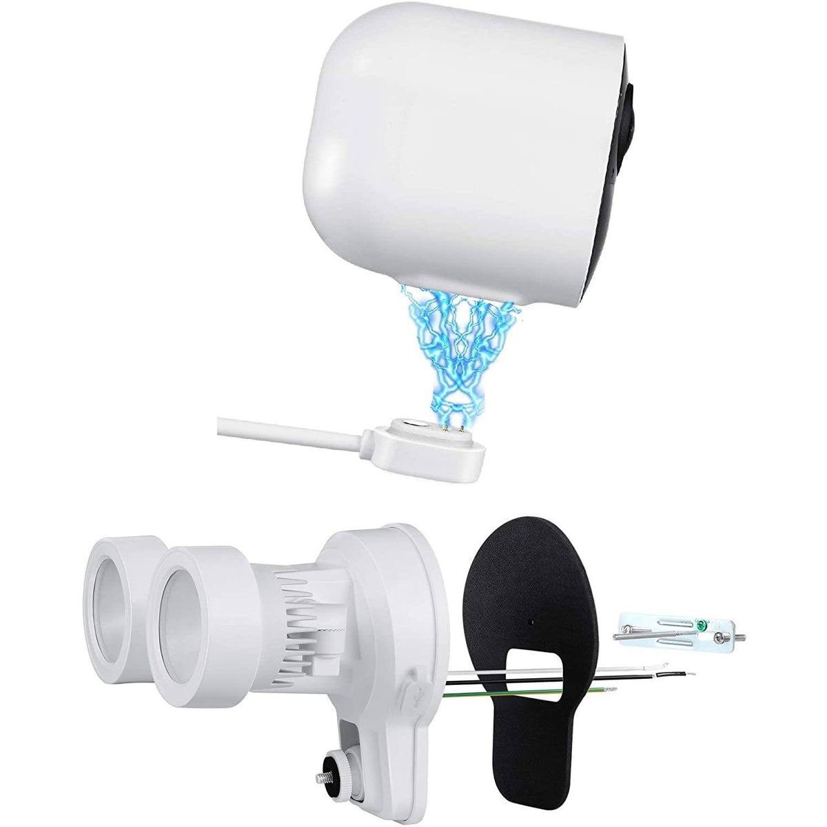3-in-1 Floodlight, Charger and Mount (White) P757305