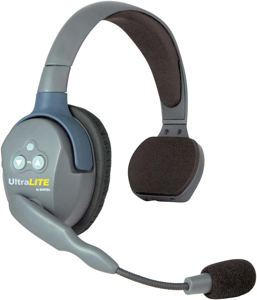 Full Duplex Wireless Intercom 2 Way Communication System with Single-Ear and Dual-Ear Headsets W772462