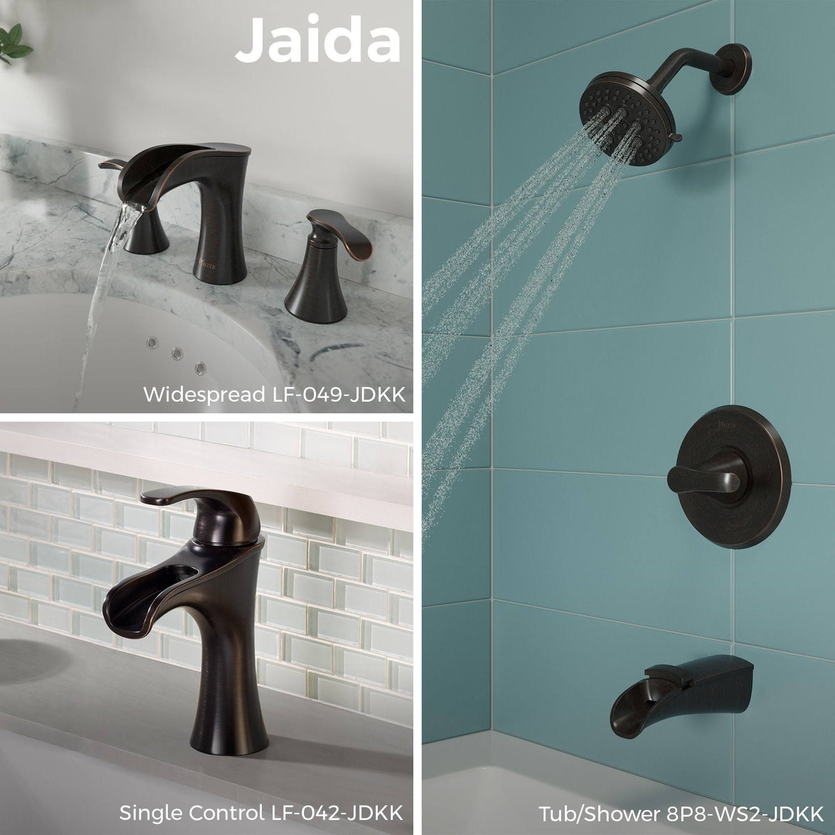 1-Handle Tub and Shower Faucet with Valve Tuscan Bronze J799