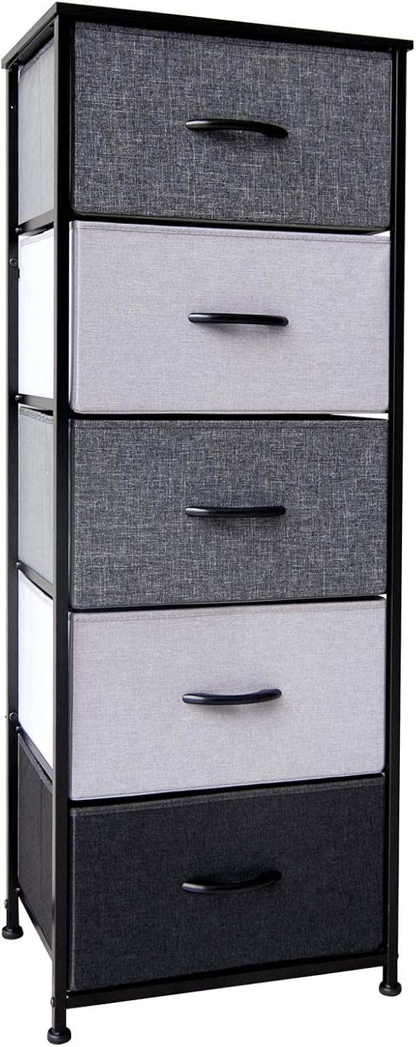 Tall 5 Drawer Dresser Storage Tower B244