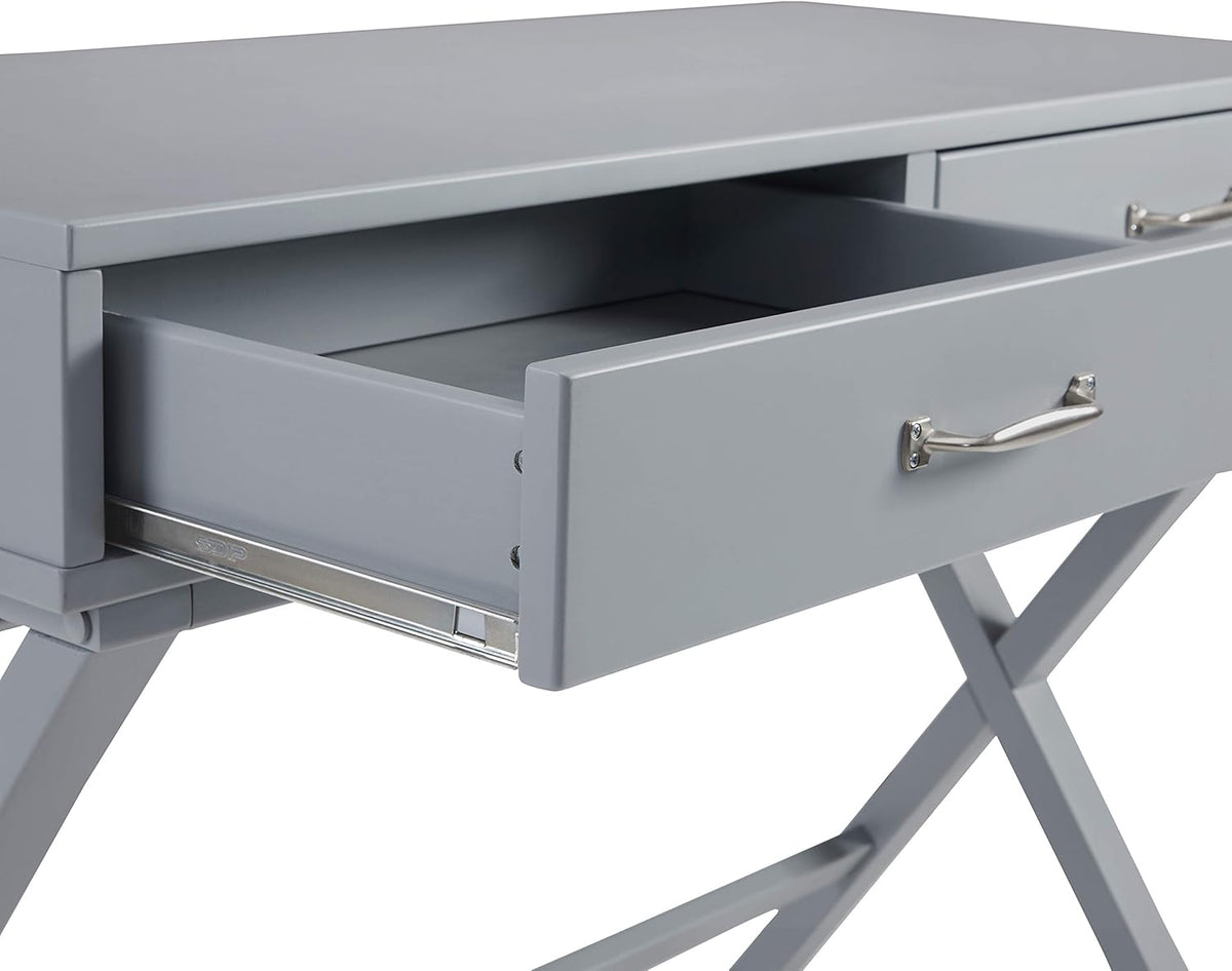 Grey Campaign Style Desk R9974