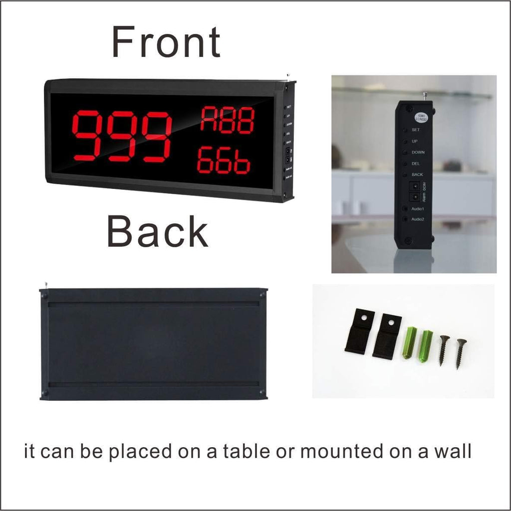 Wireless Calling System Number Keypad Caller and 3 Number Display Host B28459