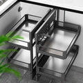 4 Shelf Tray Baskets Blind Corner Cabinet Organizer X690127