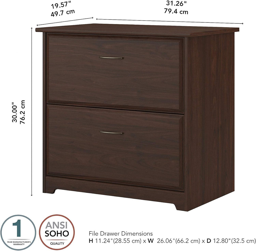 Modern Walnut Lateral File V1644
