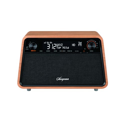 HD Radio AM FM RDS Bluetooth AUX Wooden Cabinet Radio U84782