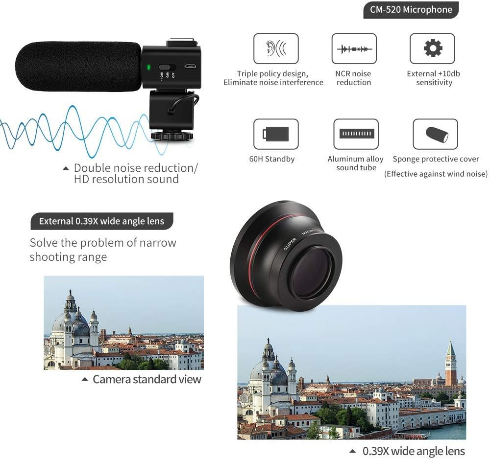4K Video Camera Camcorder with IR Night Vision 3.0 IPS Touch Screen B88231