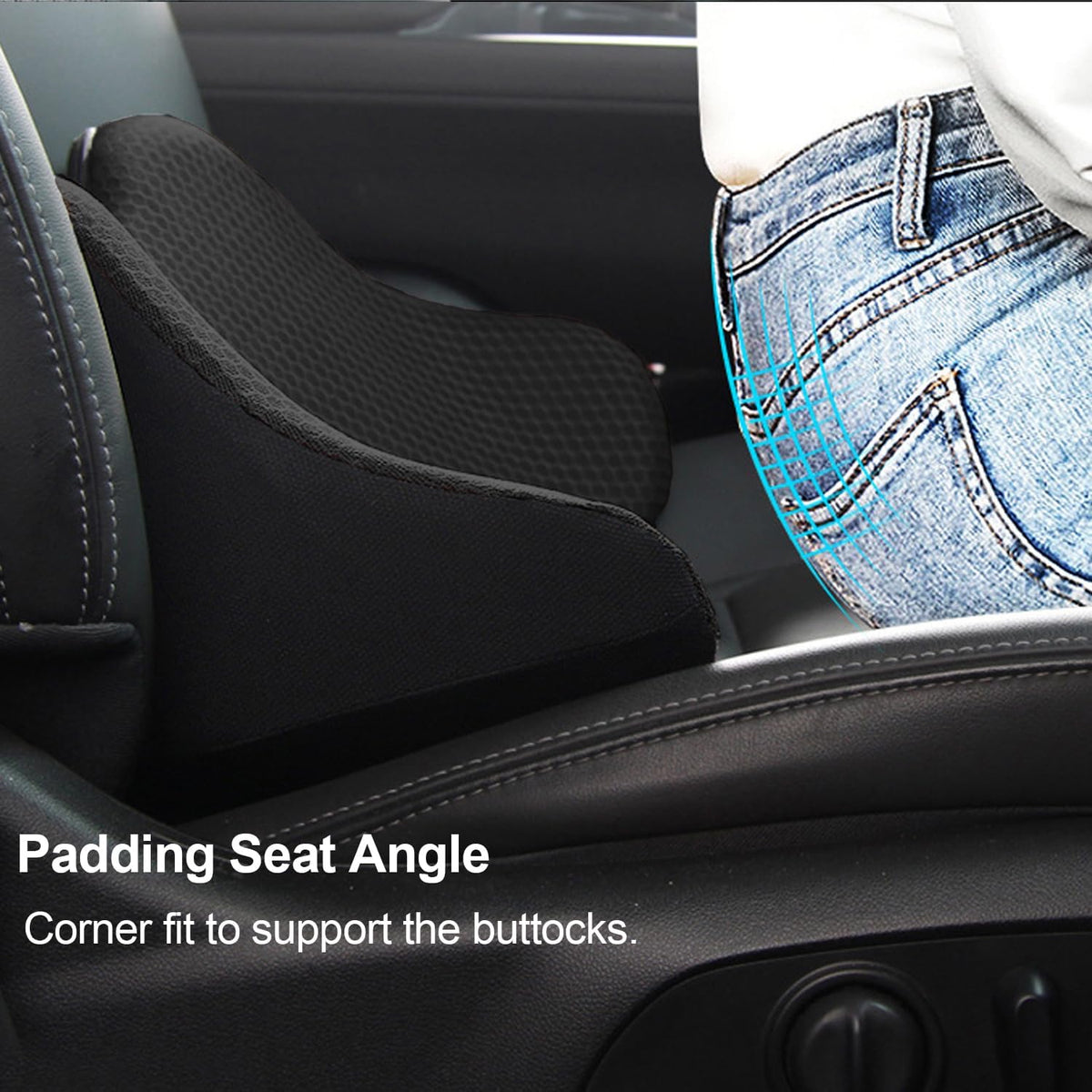 Memory Foam Car Lumbar Pillow Seat Cushion O55343