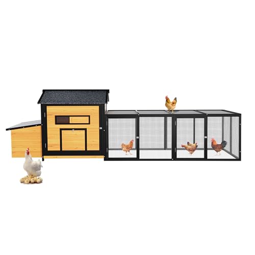 Extra Large Outdoor Chicken Coop with Nesting Box & Leak-Proof Tray N705336
