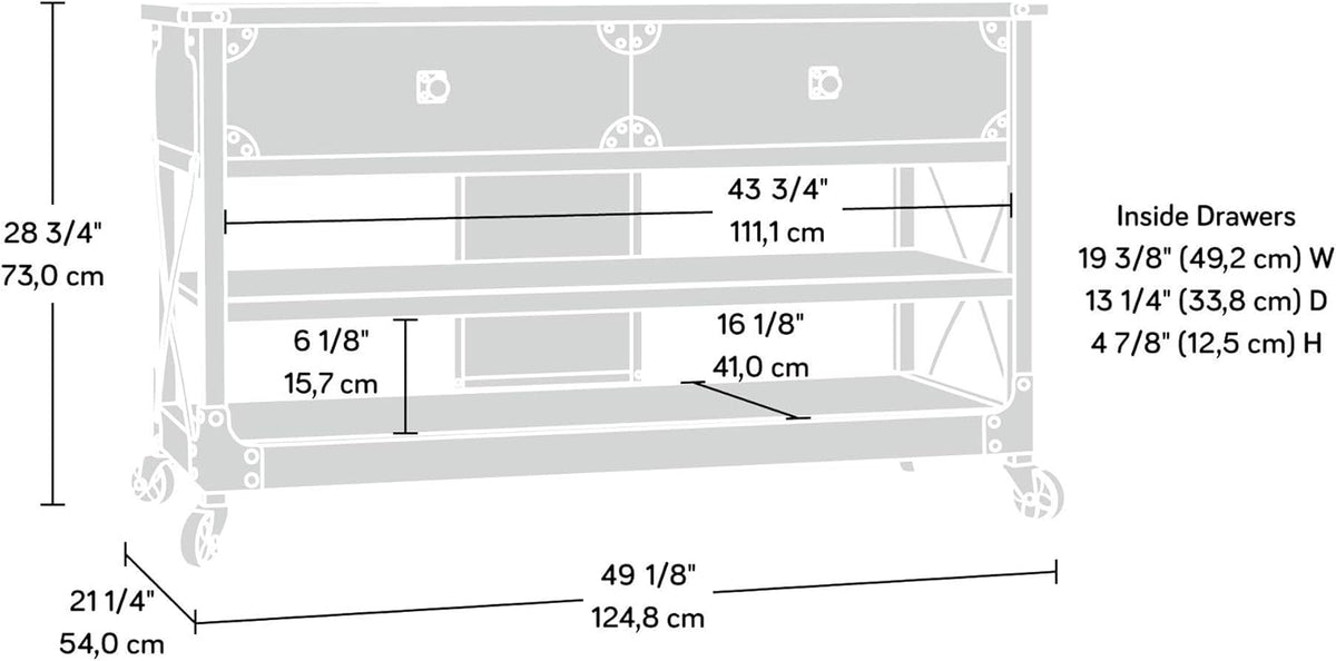Carbon Oak Finish TV Stand J77827