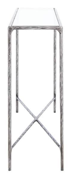 Brass Rectangle Console Table Q6126