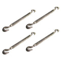 1/2 Inch x 9 Inches Galvanized Hook and Hook Turnbuckles W985