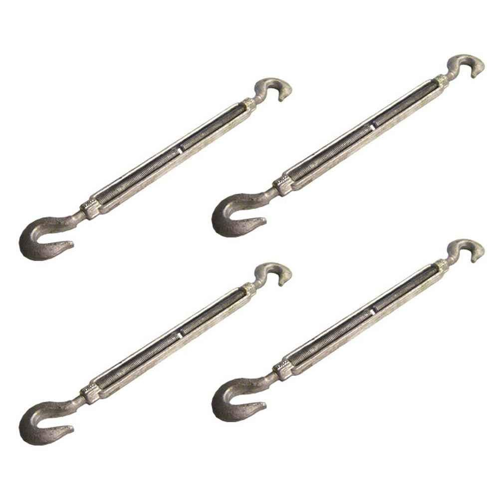 1/2 Inch x 9 Inches Galvanized Hook and Hook Turnbuckles W985